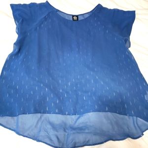 2x sheer tank top blouse